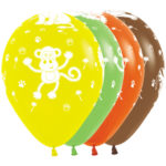 Sempertex Latexballons Dschungel-Tiere 12 inch / 30 cm