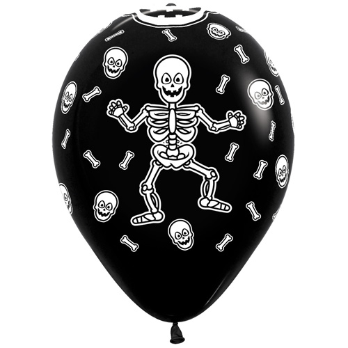 Sempertex Latexballons Halloween-Skelett 12 inch / 30 cm