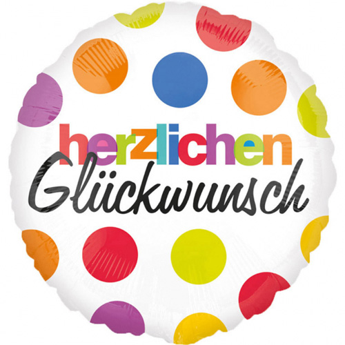 Anagram Folienballon „Herzlichen Glückwunsch“