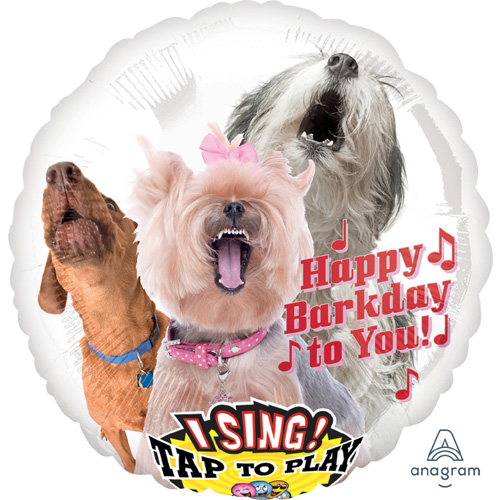 Singender Ballon Happy Birthday – Bellende Hunde