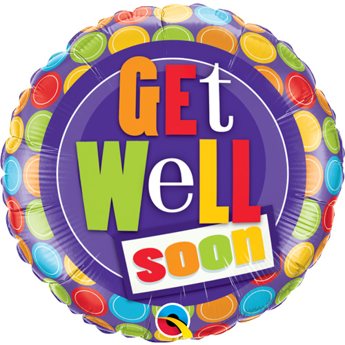 Qualatex Folienballon „Get Well Soon“/ Gute Besserung