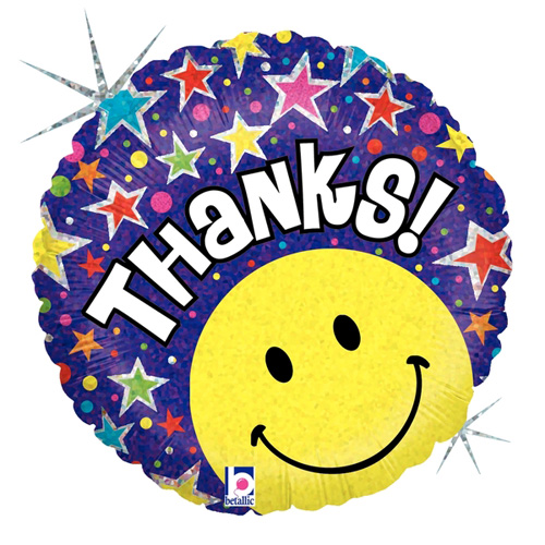 Betallic Folienballon „Thanks!“