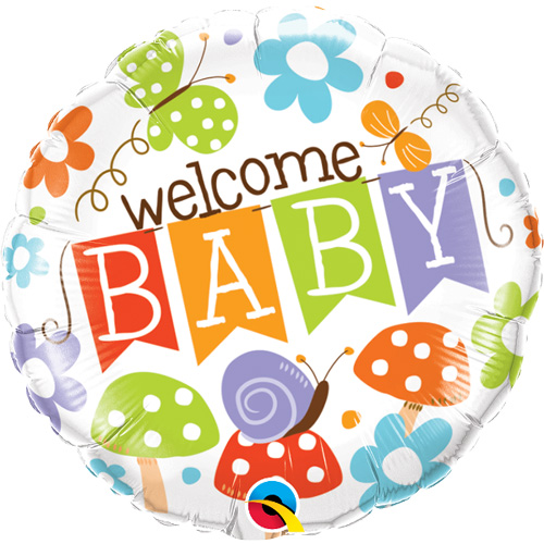 Qualatex Folienballon „Welcome Baby“