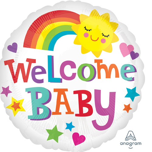 Anagram Folienballon „Welcome Baby“