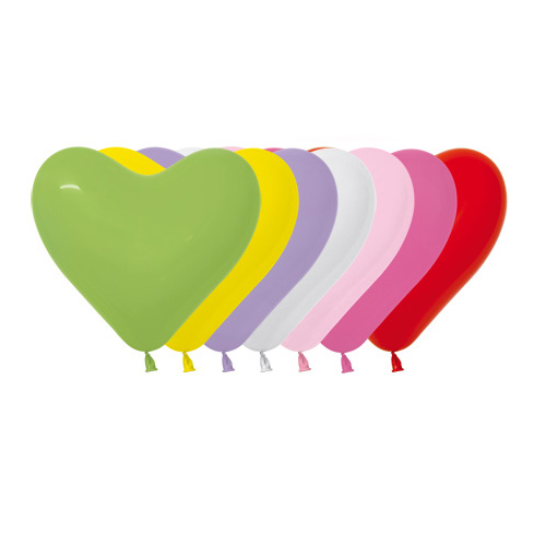 Sempertex Latexballons Herzen Fashion Solid Color Mix 6 inch / 15 cm
