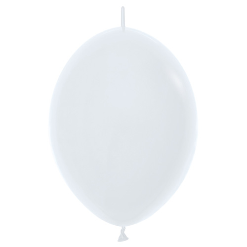 Sempertex Latexballons Link-o-Loon Fashion Solid White 12 inch / 30 cm