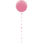 Balloon Tail Baby-Strampler – Rosa