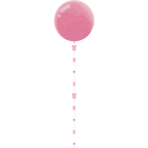 Balloon Tail Baby-Strampler – Rosa