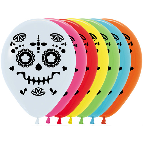 Sempertex Latexballons Sugar Skull 12 inch / 30 cm