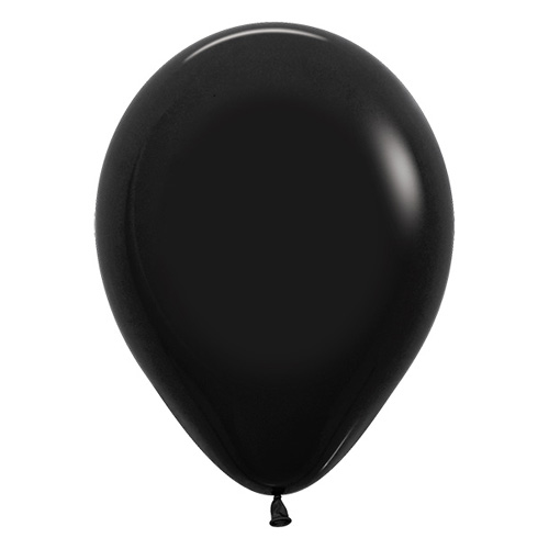 Sempertex Latexballons Fashion Solid Black 12 inch / 30 cm