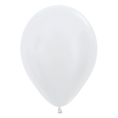 Sempertex Latexballons Satin Pearl White 12 inch / 30 cm