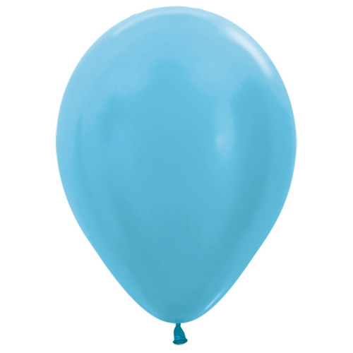 Sempertex Latexballons Satin Pearl Caribbean Blue 12 inch / 30 cm