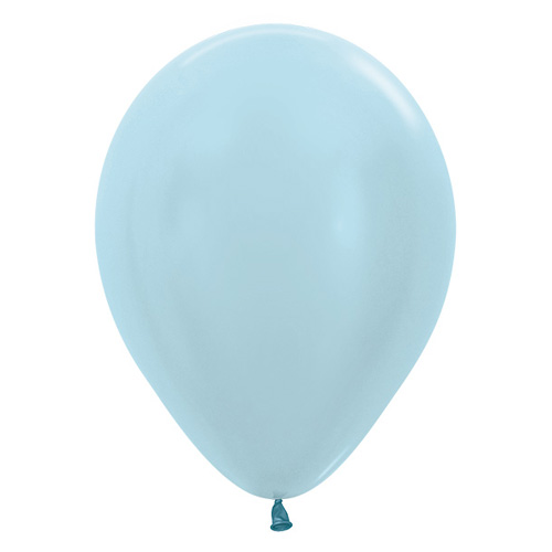 Sempertex Latexballons Satin Pearl Blue 12 inch / 30 cm