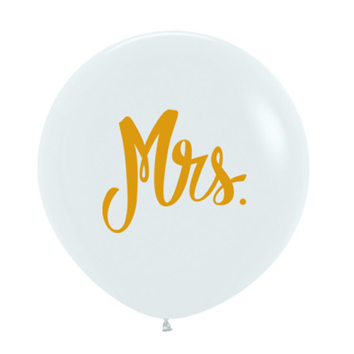 Sempertex Latexballons Goldprint Mrs. 24 inch / 60 cm