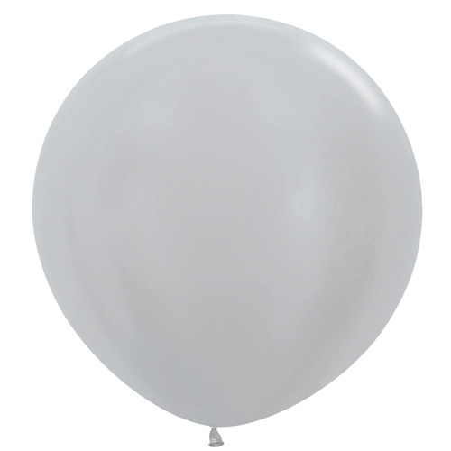 Sempertex Latexballons Satin Pearl Silver 36 inch / 90 cm