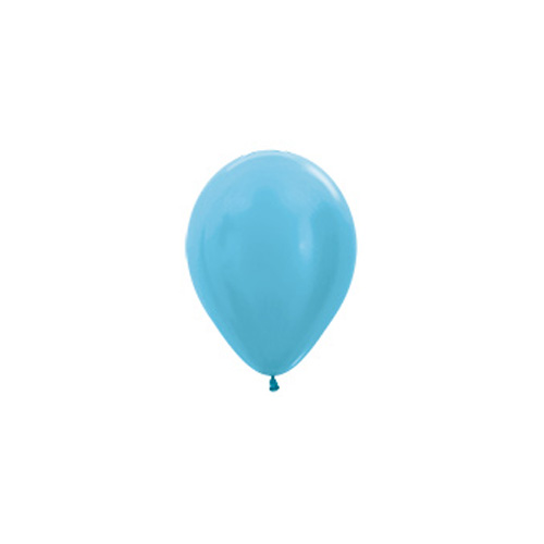 Sempertex Latexballons Satin Pearl Caribbean Blue 5 inch / 12 cm