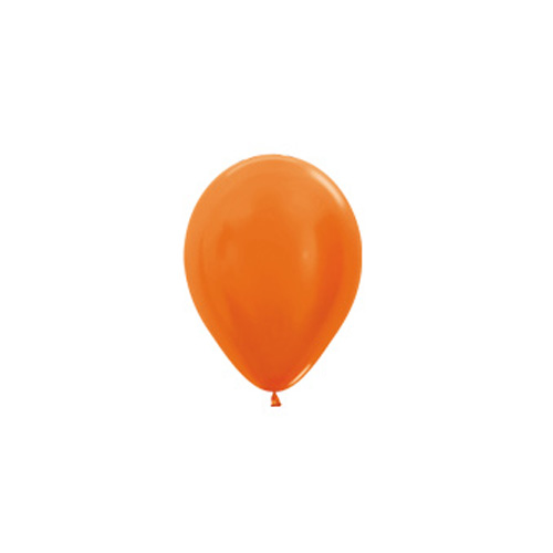 Sempertex Latexballons Metallic Pearl Orange 5 inch / 12 cm