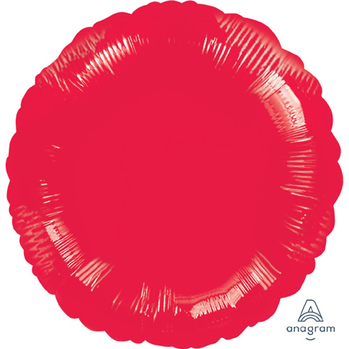 Anagram Folienballon Rund - Red / Rot