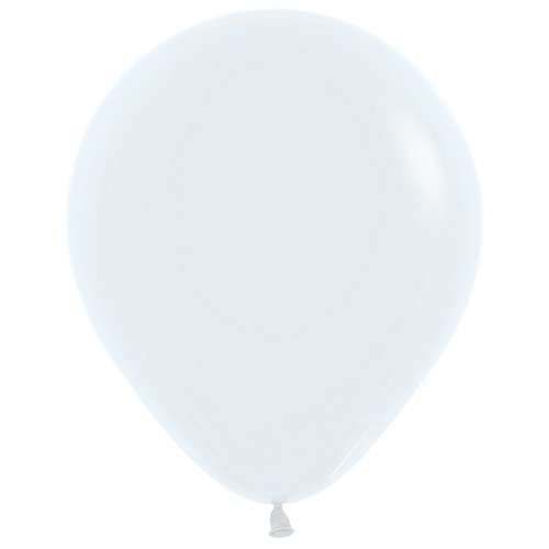 Sempertex Latexballons Fashion Solid Color White / Weiss 18 inch / 45 cm