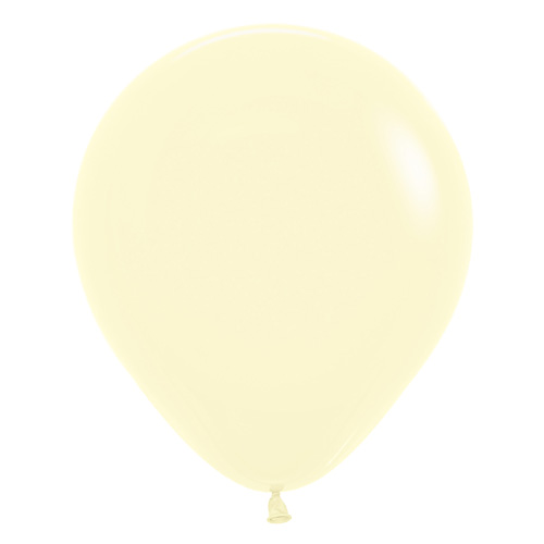 Sempertex Latexballons Patel Matte Yellow / Gelb 18 inch / 45 cm