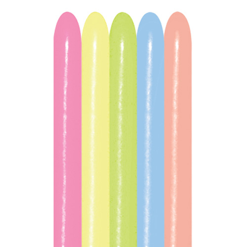 Sempertex Latexballons Modellierballons S260 Neon Color Assortment
